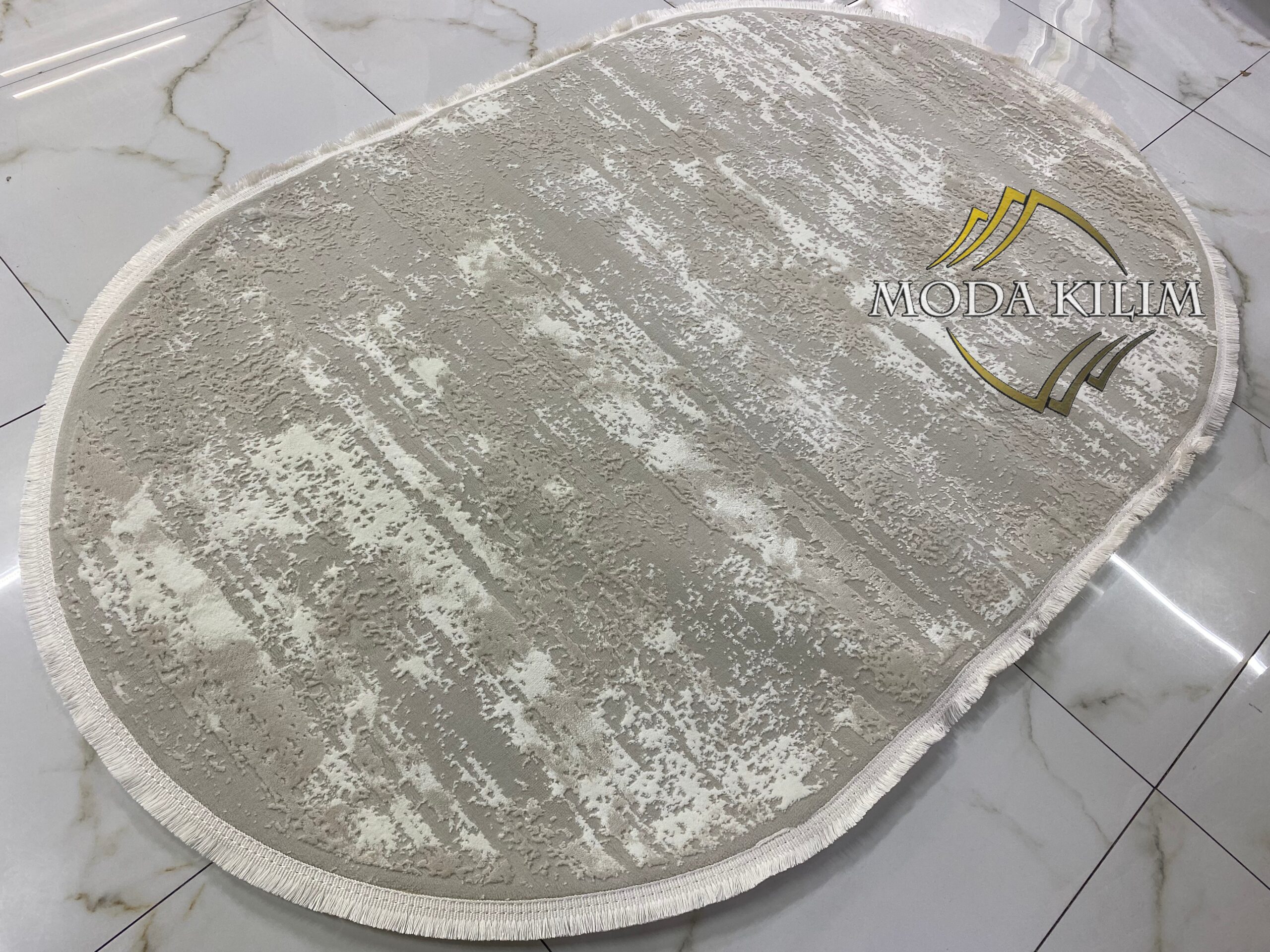 Portfolio 03254 Cream Grey Oval
